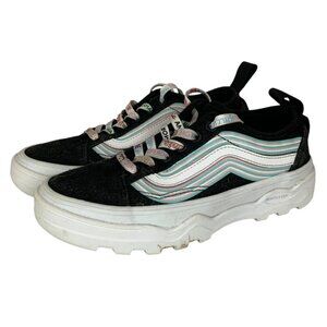 Vans Ultra Cush Pride Sneakers US 6.5 Womens 5 Mens Black Rainbow Trans Stripes